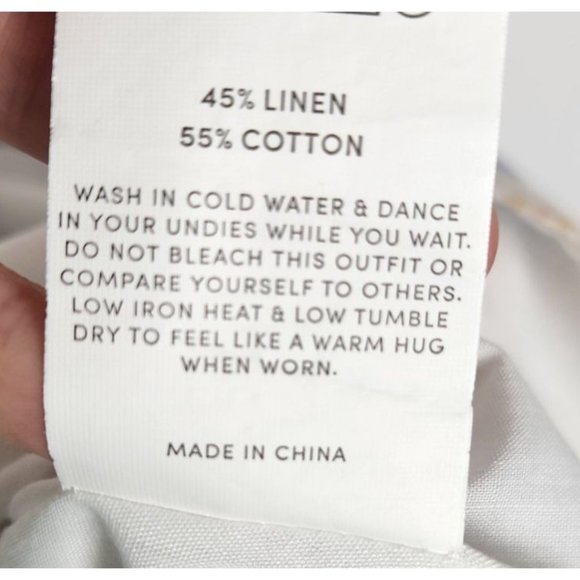 PEPPERMAYO Women's Sz. 4/1 Lani Linen Mini Dress – Abstract Resort - Picture 6 of 9